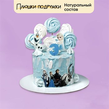 Торт  для девочки Эльза и снеговик - фото 73822