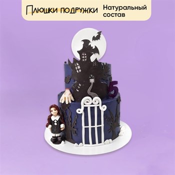 Торт подарочный с фигурками Венсдей 5 кг - фото 74199