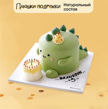 Торт Динозавр с тортом 3D - фото 74543