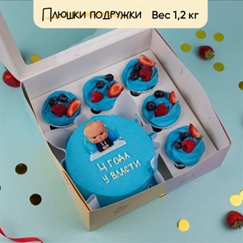 Бенто-торт и капкейки Два месяца у власти - фото 74859
