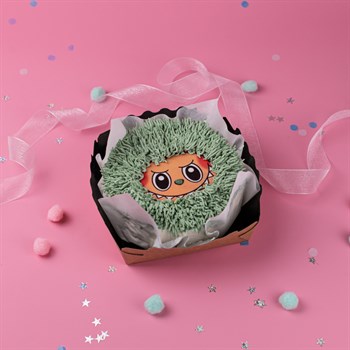 Бенто-торт для девочки "Лабубу грин" - фото 77162