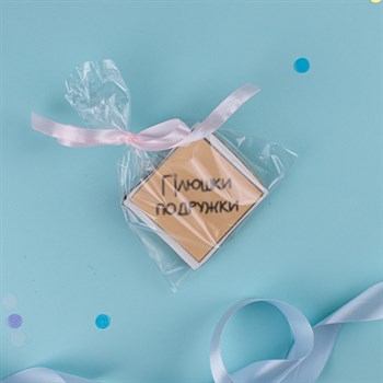 Пряник квадратный с лого 10см - фото 79022