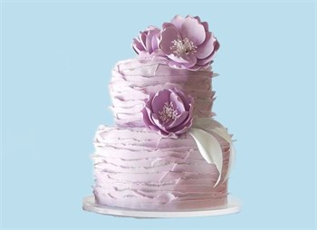 Свадебный торт Лиловый поцелуй - фото 8201