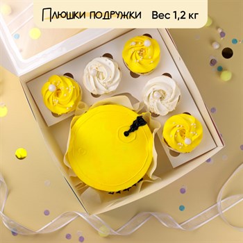 Бенто-торт и капкейки для Нефтяника "Бочка нефти" - фото 82244