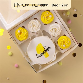 Бенто-торт и капкейки на 1 сентября - фото 82472