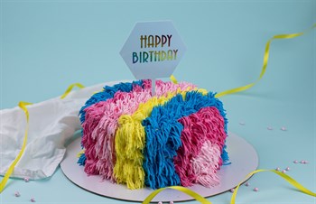 Торт подарочный Радужный волосатик - фото 8329
