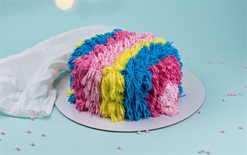 Торт подарочный Радужный волосатик - фото 8331