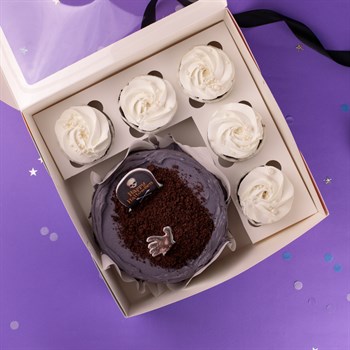 Бенто-торт и капкейки на хеллоуин Шепот преисподней - фото 85847