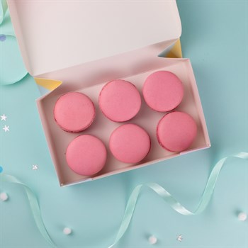 Макаронс клубника 6шт - фото 85951