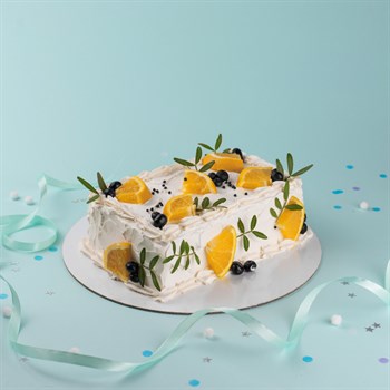 Торт на день рождения "Цитрусовая Лазурь" - фото 86188