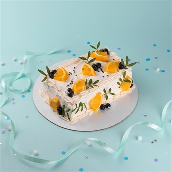 Торт на день рождения "Цитрусовая Лазурь" - фото 86189