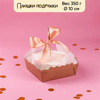 Бенто-торт Простота со свечой 350г - фото 86643