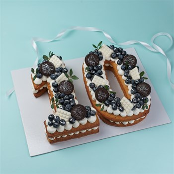 Торт цифры подарочный Яркие моменты - фото 86842