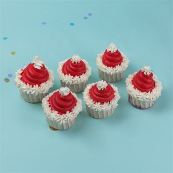 Набор новогодних капкейков "Шапочки" 6 шт - фото 86856