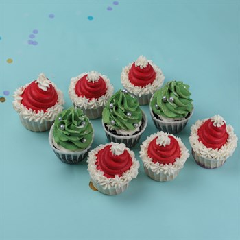 Набор новогодних капкейков 9 шт - фото 86861