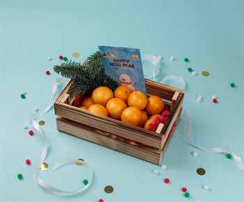 Ящик с мандаринами - фото 87029