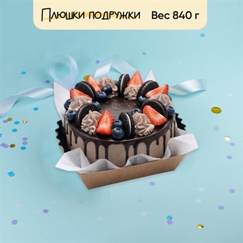 Торт Три шоколада с ягодами 900 гр - фото 92703