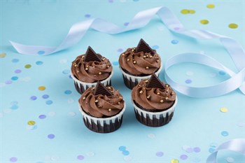 Набор капкейков шоколад, 4 шт - фото 95309