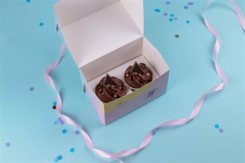 Капкейки шоколадные 2шт - фото 95318