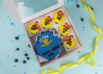 Бенто-торт и капкейки За ВДВ - фото 95494