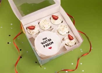 Бенто-торт и капкейки Мы всегда рядом - фото 95526