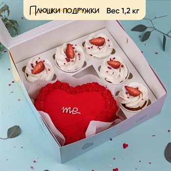 Бенто-торт и капкейки Сердце для меня - фото 95545