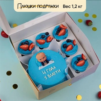 Бенто-торт и капкейки Два месяца у власти - фото 95549