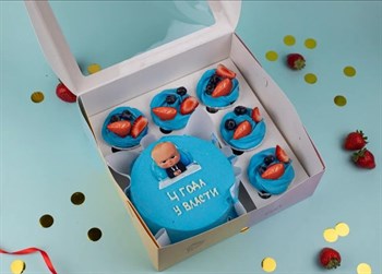 Бенто-торт и капкейки Два месяца у власти - фото 95550