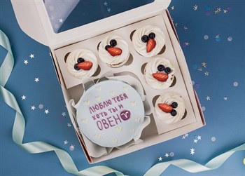 Бенто-торт с капкейками Хоть ты и Овен - фото 95562