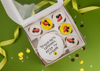 Бенто-торт с капкейками Трудно быть лучшей - фото 95564